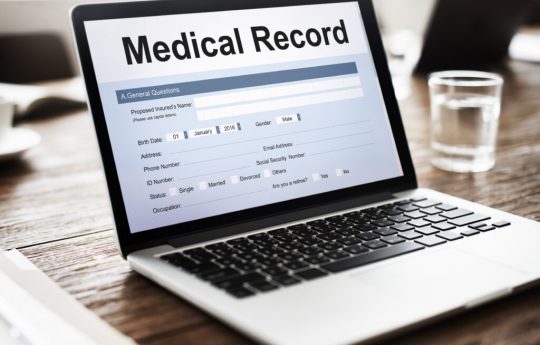 Medical Record Report Healthcare Document Concept